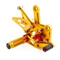 thumbnail image 4 of Racing Adjustable Rearsets Foot Pegs Gold For Kawasaki ZX4R ZX4RR 2022-2024, 4 of 5