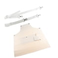 thumbnail image 1 of Delantal de trabajo de PU a la moda para hombres y mujeres, delantal de cocina con correas ajustables, delantal impermeable para barbacoa, hornear, ca Blanco, 1 of 9