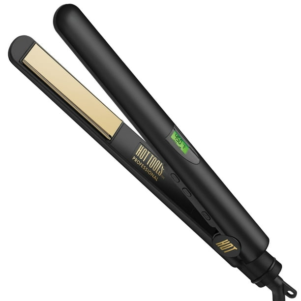 Hot Tools Plancha alisadora digital profesional de cerámica de titanio de 1"" 1 ct.