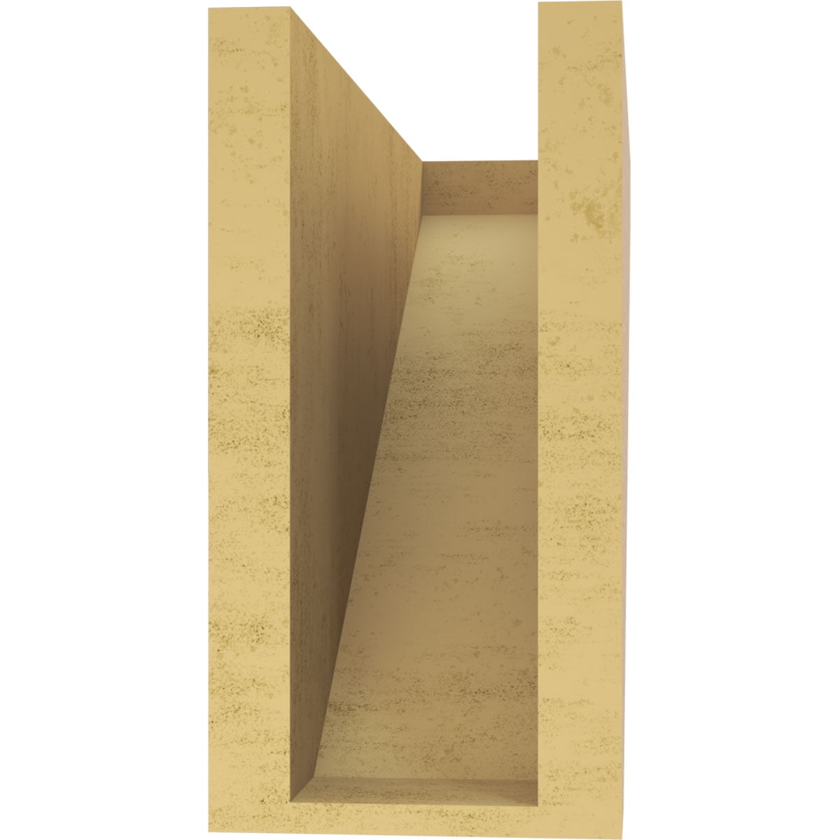 5"W x 15"D x 10"H Classic Concord Rough Cedar Woodgrain TimberThane Corbel, Primed Tan