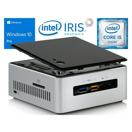 Intel NUC6i5SYH Mini PC, Intel Core i5-6260U Upto 2.90GHz, 4GB RAM, 1TB HDD, HDMI, Mini DisplayPort, Card Reader, Wi-Fi, Bluetooth, Windows 10 Pro