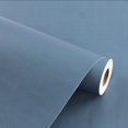 thumbnail image 1 of 1 Roll Matte Solid Color Thickened Self-adhesive Wallpaper, Plain Texture Wallpaper, Waterproof And Oil-proof Countertop Wallpaper, Furniture Refurbishment Wallpaper, For Home Living Room/bedroom Wall, 1 of 5