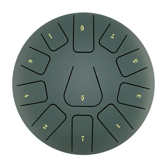8 Inch Steel Tongue Drum 11 Notes Handpan Drum with Drum Mallet Finger Picks Percussion