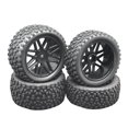 thumbnail image 2 of Car Tires 1:10 Car Hobby Modification DIY Model Wheels Tires Black, 2 of 3