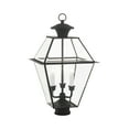 thumbnail image 3 of Livex Lighting Westover Outdoor Post Head in Antique Brass, 3 of 7