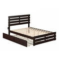 thumbnail image 2 of AFI Oxford Full Wood Platform Bed with Headboard, Footboard & Twin Trundle, Espresso, 2 of 7