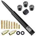 thumbnail image 1 of Antena Bullet para coche, camión, bandera estadounidense, color negro mate, 1 of 7