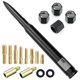 thumbnail image 1 of Antena Bullet para coche, camión, bandera estadounidense, color negro mate, 1 of 7