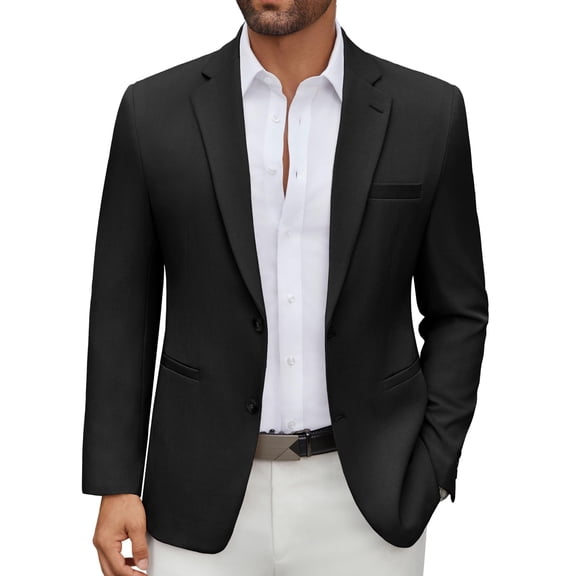 COOFANDY Men's Casual Blazer Regular Fit Lightweight Two Button Sport Coat Suit Jacket