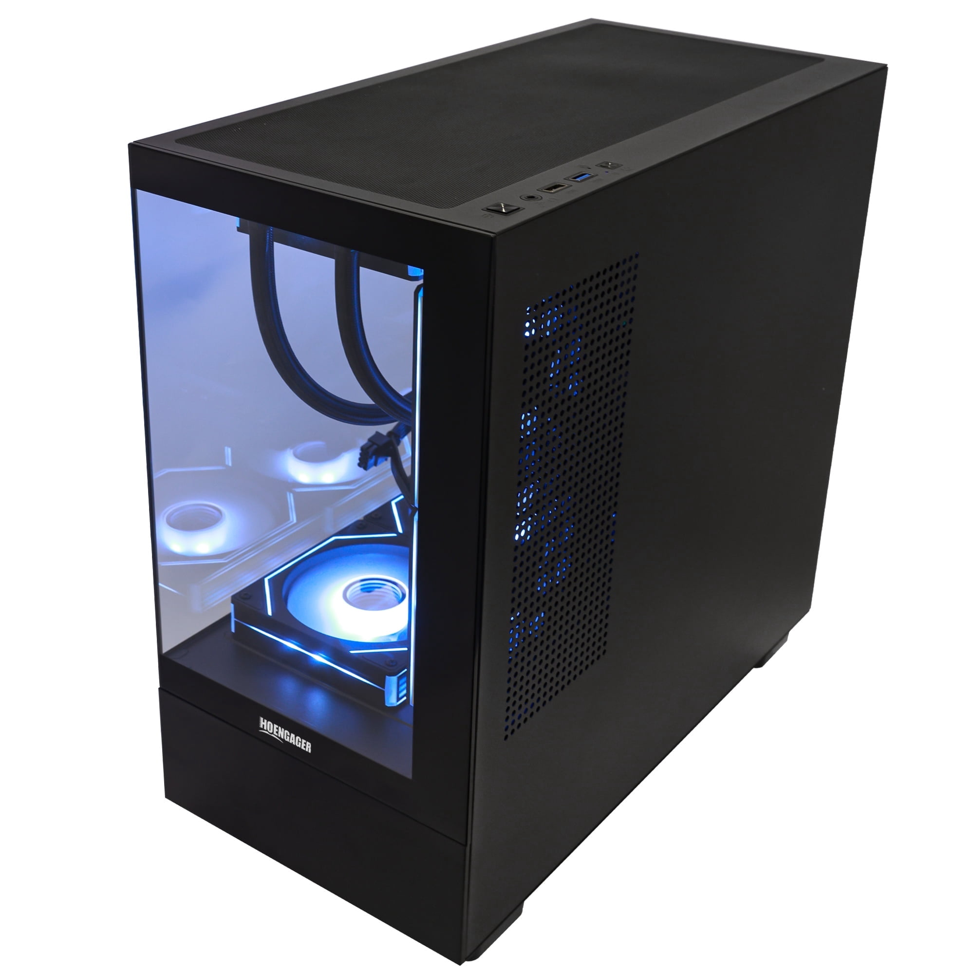 Hoengager Sunshine Gaming PC Intel Core i5-12600KF 10-Core 3.7 GHz, Radeon RX 9060 XT 16GB, 32GB DDR5 RAM,1TB PCIe SSD, WIFI with Bluetooth Windows 11