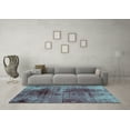 thumbnail image 3 of Ahgly Company Indoor Rectangle Oriental Turquoise Blue Traditional Area Rugs, 2' x 3', 3 of 4