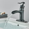 thumbnail image 5 of Oil Rubbed Bronze Bathroom Sink Faucet 1Hole Vanity Basin Mixer Tap Pop up Drain, 5 of 14