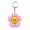 Sakura, variant on 1Pc 6.4cm Smiley Flower Fidget Keychain, 3D Printed Eco PLA Clicker Charm, Portable Anxiety Relief EDC Decor