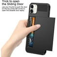 thumbnail image 3 of For Apple iPhone 11 Pro Blue Shockproof Card Slot Wallet Heavy Duty Case Tough 360 Cover Case, 3 of 5