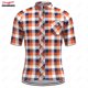 thumbnail image 3 of Maillot de ciclismo a cuadros para hombre, manga corta, reflectante, para ciclismo de montaña, descenso, equipo profesional, 3 of 5