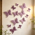 thumbnail image 5 of JeashCHAT 9 Pcs 3 Sizes Glitter Christmas Tree Butterfly Ornaments, Christmas Tree Decorations Hollow Butterflies with Clips, Wedding Xmas Holiday Party Decor, 5 of 8