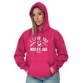 thumbnail image 4 of Love You To Mountains Hiking Couple Unisex Plus Fleece Graphic Hoodie Brisco Brands 2X, 4 of 5