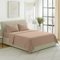 thumbnail image 6 of Somerset Home Brushed Microfiber Sheet Set-4 Piece Bed Linens-Fitted & Flat Sheets, Plus 2 Pillowcases (King, Taupe), 6 of 6