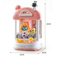 thumbnail image 2 of Machine à Griffes à Thème Spatial Rose Premium pour Enfants - Modèle à Haute Configuration pour Usage Domestique avec Double Alimentation (Batterie/usb), Inclut 2, 10 Poupées en Peluche et 10 Gashapons, 2 Designs Élégants Disponibles, 2 of 6