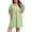 Green, variant on Plus Size Nightgowns for Women 100% Cotton V-Neck Sleepwear Knee-Length Sleep Dress (1X-5X)