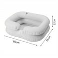 thumbnail image 4 of Shampoo Basin Inflatable Hair Washing Basin Portable Bedside Shower Shampoo and Conditioner Basin, Wash Hair in Bed - for Injured, Elderly, Easily Clean Hair, 4 of 8