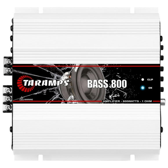 Amplificador de Audio Taramps Bass 800 vatios Rms 1 Canal 1 ohmio para Coche
