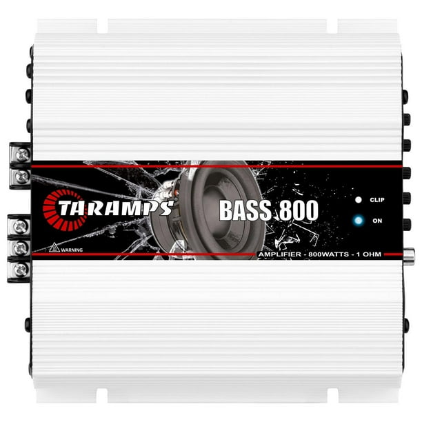 Amplificador de Audio Taramps Bass 800 vatios Rms 1 Canal 1 ohmio para Coche