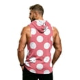 thumbnail image 7 of Digital Camo Sleeveless Hoodie For Men, Muscle Fit Pullover Tank with Kangaroo Pocket - Quick-Dry Workout Vest for Gym & Bodybuilding White XXXL, 7 of 7