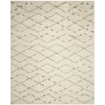 thumbnail image 4 of SAFAVIEH Casablanca Arturas Geometric Shag Area Rug, Ivory/Grey, 8' x 10', 4 of 7