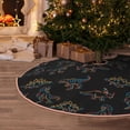 thumbnail image 5 of Rateoe Neon Dinosaur Pattern Christmas Tree Skirt with Ties , Christmas Tree Decorations, Farmhouse Christmas Decor Xmas Holiday Decorations-48", 5 of 6