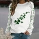 thumbnail image 1 of TaTaai St Patricks Day Sweatshirt Women Shamrock Long Sleeve Shirt Irish Festival Holiday Crewneck Causal Top Gift, 1 of 5