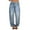 Light Blue-A, variant on Womens Casual Rhinestone Loose Jeans, High Waisted Bling Jeans for Women Boyfriend Baggy Wide Straight Leg Denim Pants