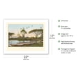 thumbnail image 2 of Waiakea River Hilo - Territory of Hawaii - Vintage Hawaiian Color Postcard c.1901 - Bamboo Fine Art 290gsm Paper (Unframed) 17x22in, 2 of 4