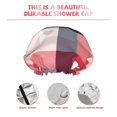 thumbnail image 3 of KLL Heart Plaid Pattern Shower Cap & Bath Cap for Women,Reversible Oversized Waterproof Shower Caps for all Hair Lengths,Elastic Reusable Bathing Hair Cap, 3 of 6