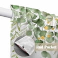 thumbnail image 4 of Spring Eucalyptus Leaves Swag Valances for Windows 2 Pack, Kitchen Window Curtains 36 Inch Length, Green Summer Botanical Privacy Swag Curtains for Living Room/Bathroom with Rod Pocket 36"x36", 4 of 8