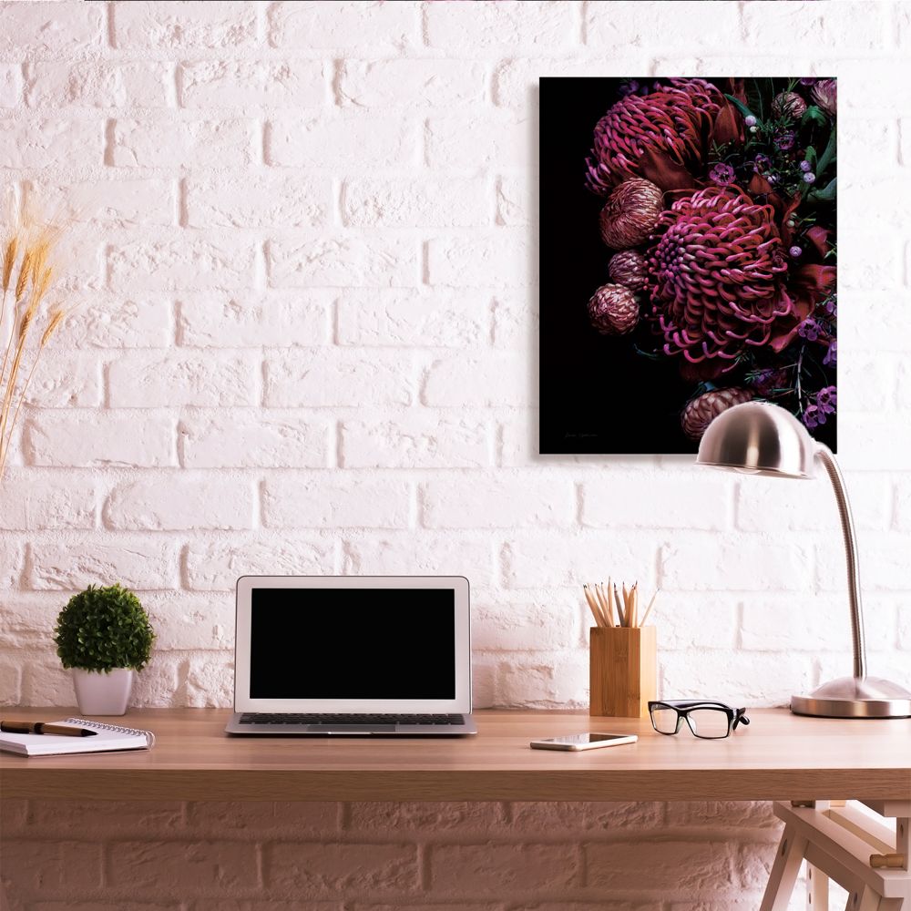 Stupell Industries Detailed Bouquet Tropical Flowers Red Pink Photograph Canvas Wall Art Design by Elise Catterall, 30" x 40"