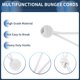 thumbnail image 5 of Cuerdas elásticas fijas para carpa de bola de 15 cm, cuerdas bungee ajustables con hebilla de metal, 1 pieza en blanco, 5 of 7