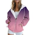 thumbnail image 1 of Chandails à Capuche Zippés pour Femmes Rabais de 50 % en Liquidation Mode Décontractée Imprimé d'Halloween Capuche Zippée Manches Longues Veste à Poches Haut, 1 of 4