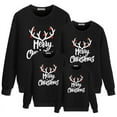 thumbnail image 2 of BULLPIANO Christmas Family Matching Hoodie Sweashirts Xmas Ugly Sweaters Jumper Mom Dad Kids Family Pullover Tops, 2 of 8