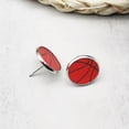 thumbnail image 5 of RSAMD 1.6cm Baseball Softball Leather Stud Earrings Football Sports Jewelry Colletion-Tennis, 5 of 8