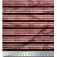 thumbnail image 1 of Soimoi Polyester Crepe Fabric Stripe Block Print Fabric by The Yard 42 Inch Wide, 1 of 1