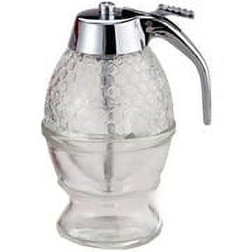 Mrs. Andersons No Mess Clear Glass Honey and Syrup Dispenser and Stand