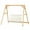 Teak, variant on Yardi Yarda Outdoor Swing Chair with 770lbs Porch Swing Frame, DIY Paintable A-Frame Stand, Porch Swing Perfect for Backyard, Patio Decor, Natural