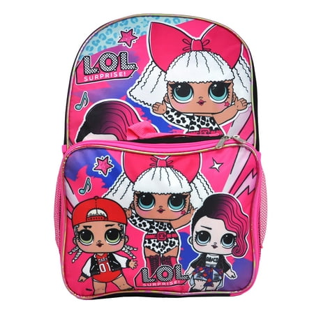 Best Girls LOL Surprise! M.C. Swag Diva Rocker Backpack 16" w/ Detachable Lunch Bag deal