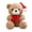 Khaki, variant on Brown Christmas Snowflake Bear Plush Toy, 20Cm With Scarf, Vacuum Packed