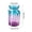 D_Multicolor, variant on COM1950s Colored Glass Vase, Geometric Origami Style Clear Glass Flower Vase for Hydroponic Plants and Dried Flowers, Tabletop Decor for Living Room and Office