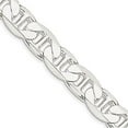 thumbnail image 6 of Sterling Silver 11.5mm Anchor White Chain Bracelet Size 8, 6 of 6