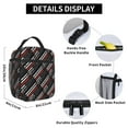 thumbnail image 3 of Firefighter Firefighting Flag Insulated Lunch Bag for Men Women Reusable Compact Cooler Tote Lunchbox, 3 of 7