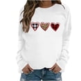 thumbnail image 2 of Amzcrzy Sweat-Shirt pour Femmes Mode Imprimé Col Rond Chandail Manches Longues Blouse Confortable Chandail en Molleton Saint-Valentin Chandails en Molleton pour Femmes Manches Longues Chemises pour Femmes Chandail Chandail en Molleton L, 2 of 4
