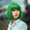 Green, variant on Short Straight Bob Wig with Flat Bangs for Women, Synthetic Heat Resistant Fiber Fashion Daily Wear Wig Adjustable Cap(Hot Pink,30cm)